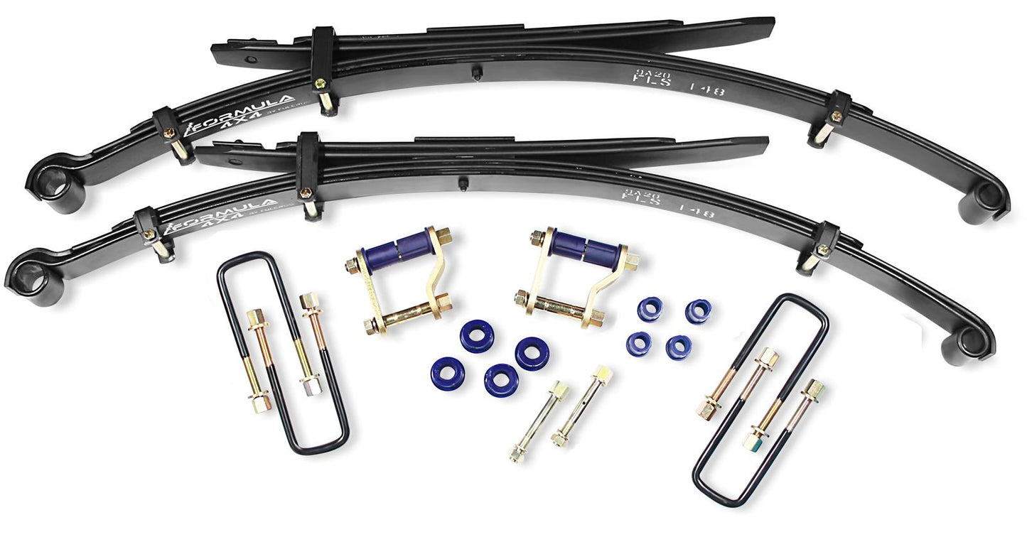 Formula 4x4 Leaf Spring Kit - approx. 45mm lift at 400-500kg load to suit Isuzu D-Max TF/RG01 & Mazda BT-50 TFS/RG04 - 2020-on