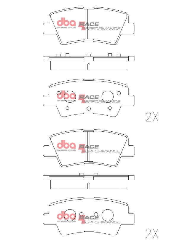 DBA Race Performance Brake Pad Set DB2076RP