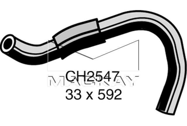 Mackay Bottom Radiator Hose CH2547