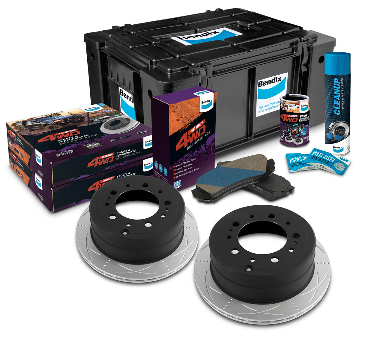 Bendix Ultimate 4x4 Brake Upgrade Kit U4WD-BUK70
