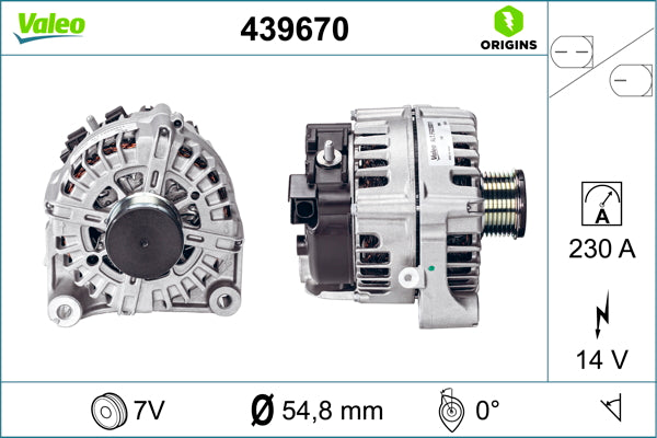 Valeo Alternator 439670