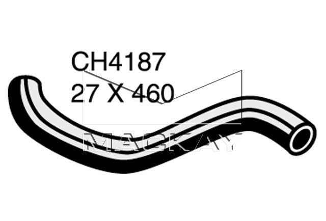 Mackay Bottom Radiator Hose CH4187