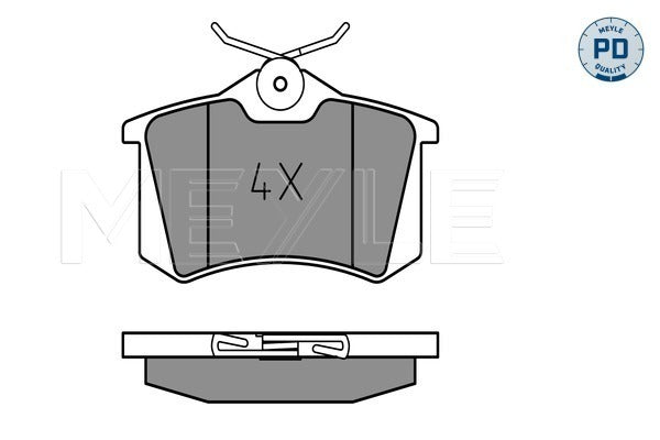 MEYLE Brake Pad Set 025 209 6117/PD