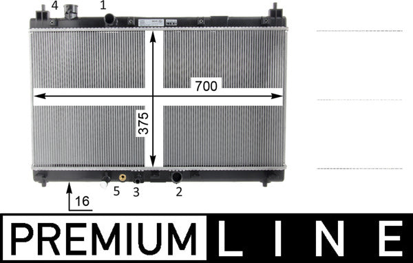 MAHLE Radiator Oe Quality CR 1589 000P