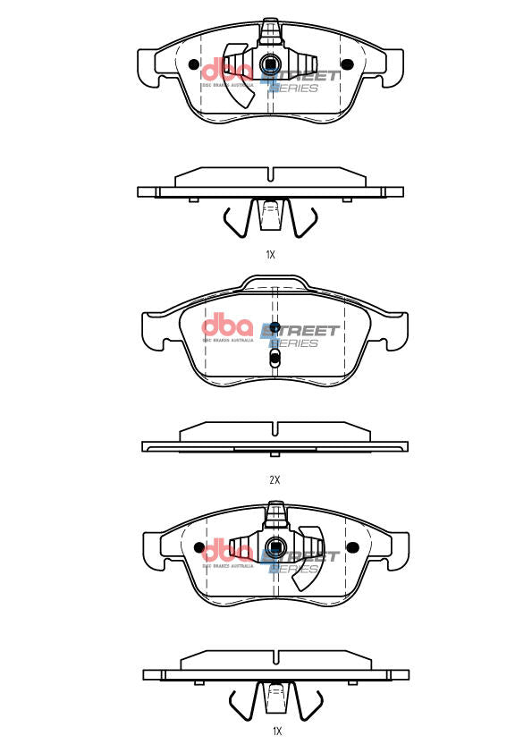 DBA Street Series Brake Pad Set  DB7988SS