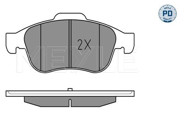 MEYLE Brake Pad Set 025 245 3819/PD