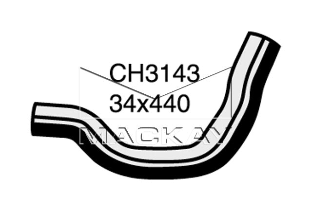 Mackay Top Radiator Hose CH3143