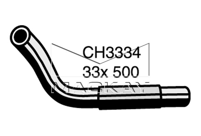 Mackay Bottom Radiator Hose CH3334