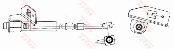 TRW Brake Hose PHD7017