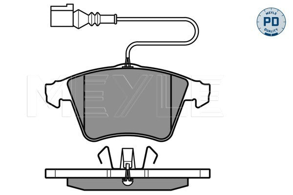 MEYLE Brake Pad Set 025 237 4719/PD