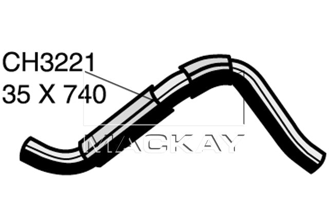 Mackay Bottom Radiator Hose CH3221