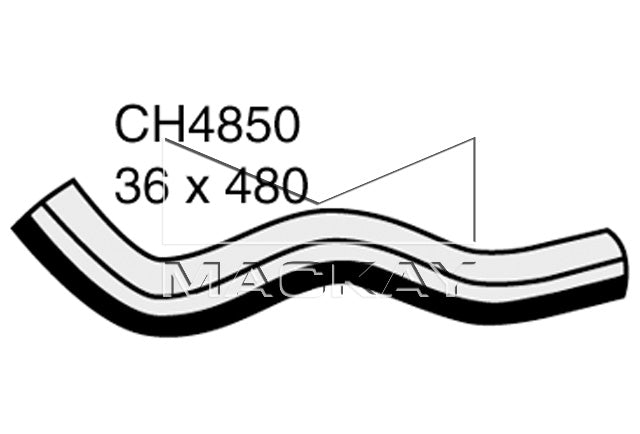 Mackay Bottom Radiator Hose CH4850