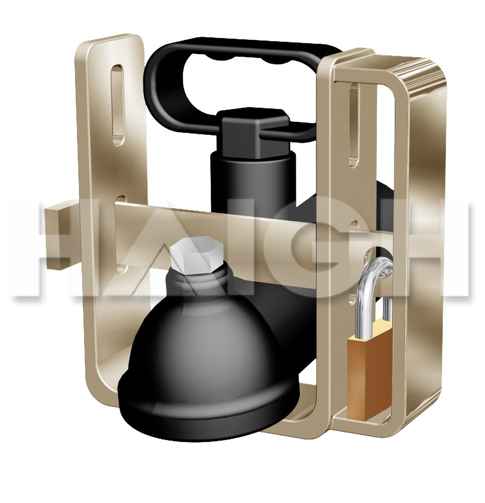 Haigh Caravan Trailer Clamp W/Padlock CTL100