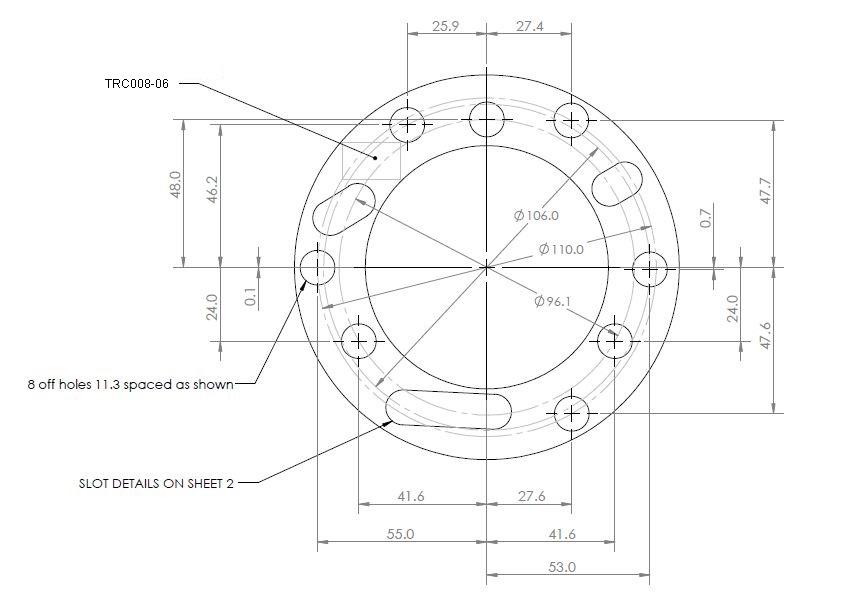 SuperPro Strut Spacer 6mm Front TRC008-6