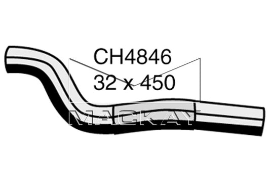 Mackay Top Radiator Hose CH4846