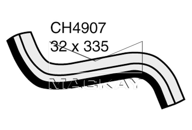 Mackay Bottom Radiator Hose CH4907