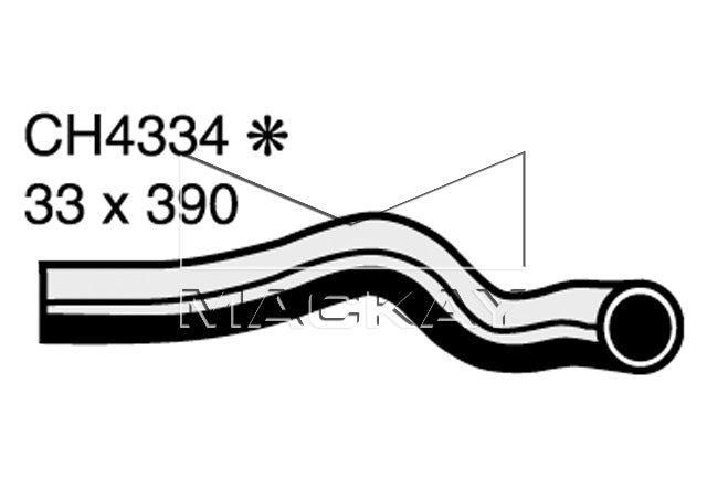 Mackay Bottom Radiator Hose CH4334