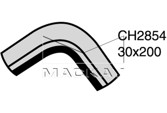 Mackay Bottom Radiator Hose CH2854