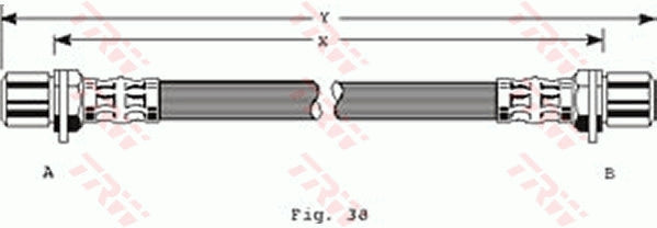 TRW Brake Hose PHA111