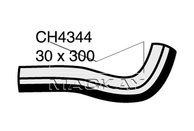Mackay Top Radiator Hose CH4344