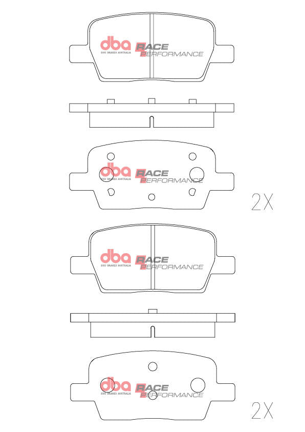 DBA Race Performance Brake Pad Set DB9105RP