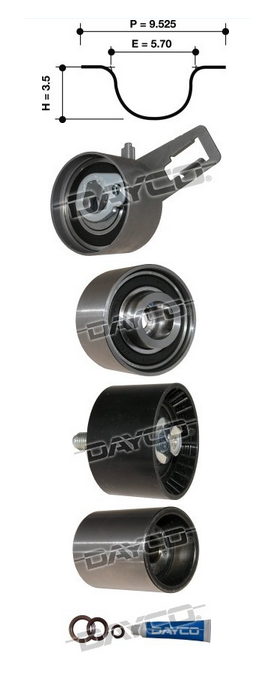 Dayco Timing Belt Kit KTBA262
