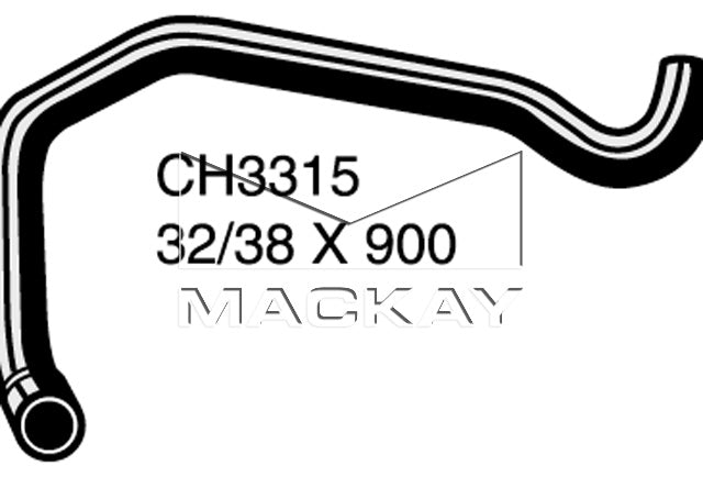Mackay Top Radiator Hose CH3315