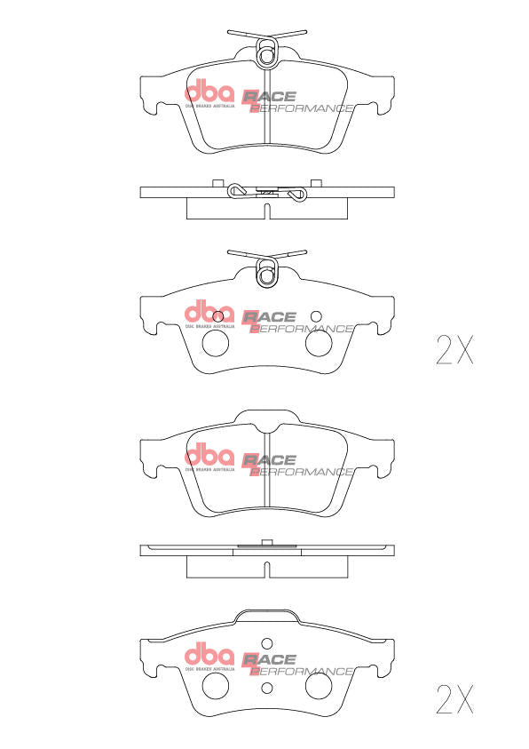 DBA Race Performance Brake Pad Set DB1763RP