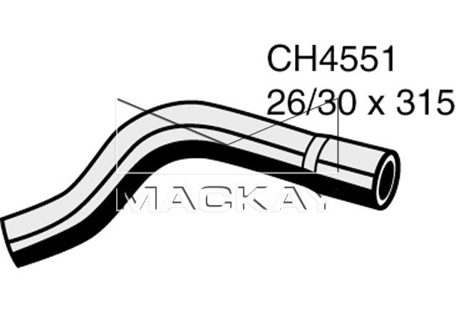 Mackay Bottom Radiator Hose CH4551