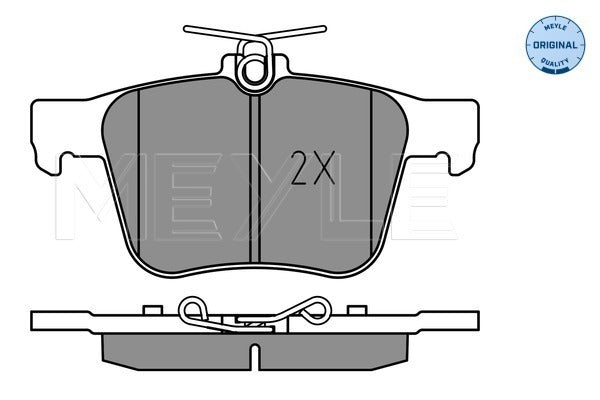 MEYLE Brake Pad Set 025 250 0916