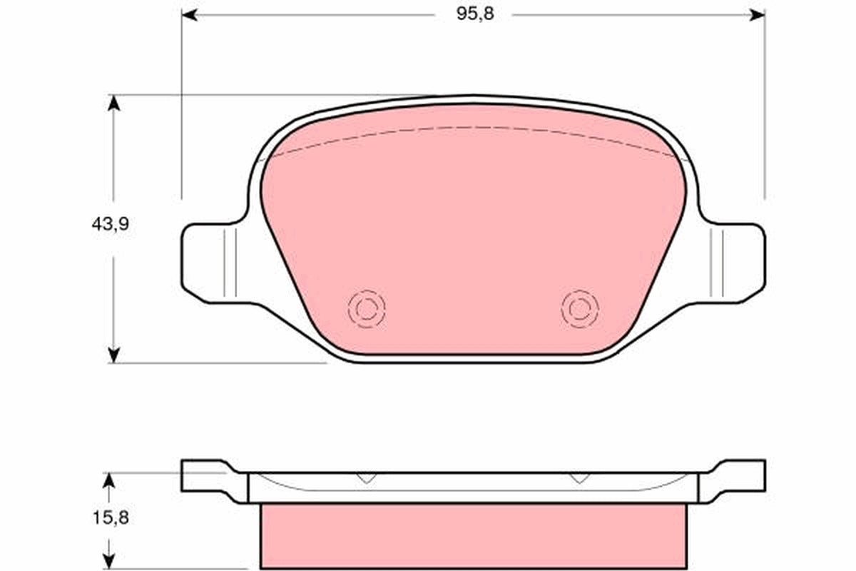 TRW Brake Pad Set GDB1520