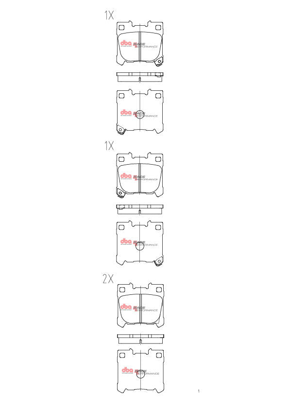 DBA Race Performance Brake Pad Set DB15148RP