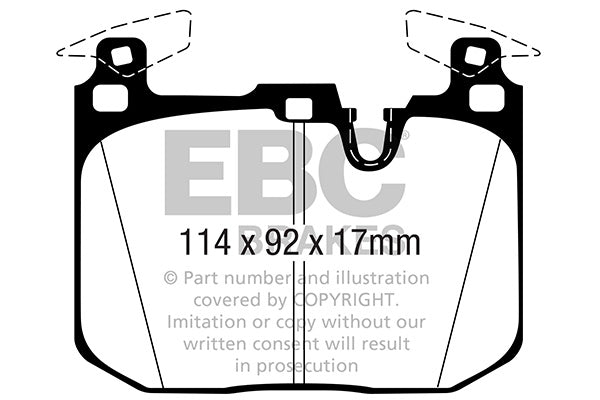 EBC Yellowstuff Fast Street & Track Brake Pads DP42360R