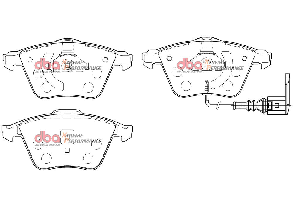 DBA Xtreme Performance Brake Pad Sets DB2402XP