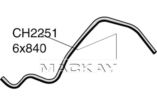 Mackay Bypass Heater Hose CH2251