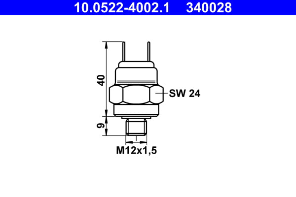 ATE Oil Pressure Switch 10.0522-4002.1