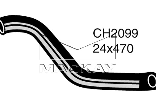 Mackay Bottom Radiator Hose CH2099