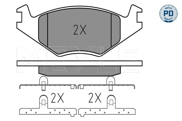 MEYLE Brake Pad Set 025 208 8719/PD