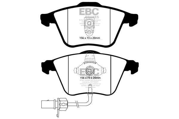 EBC Audi All Road & Quattro/A6 Front Pads DP21510