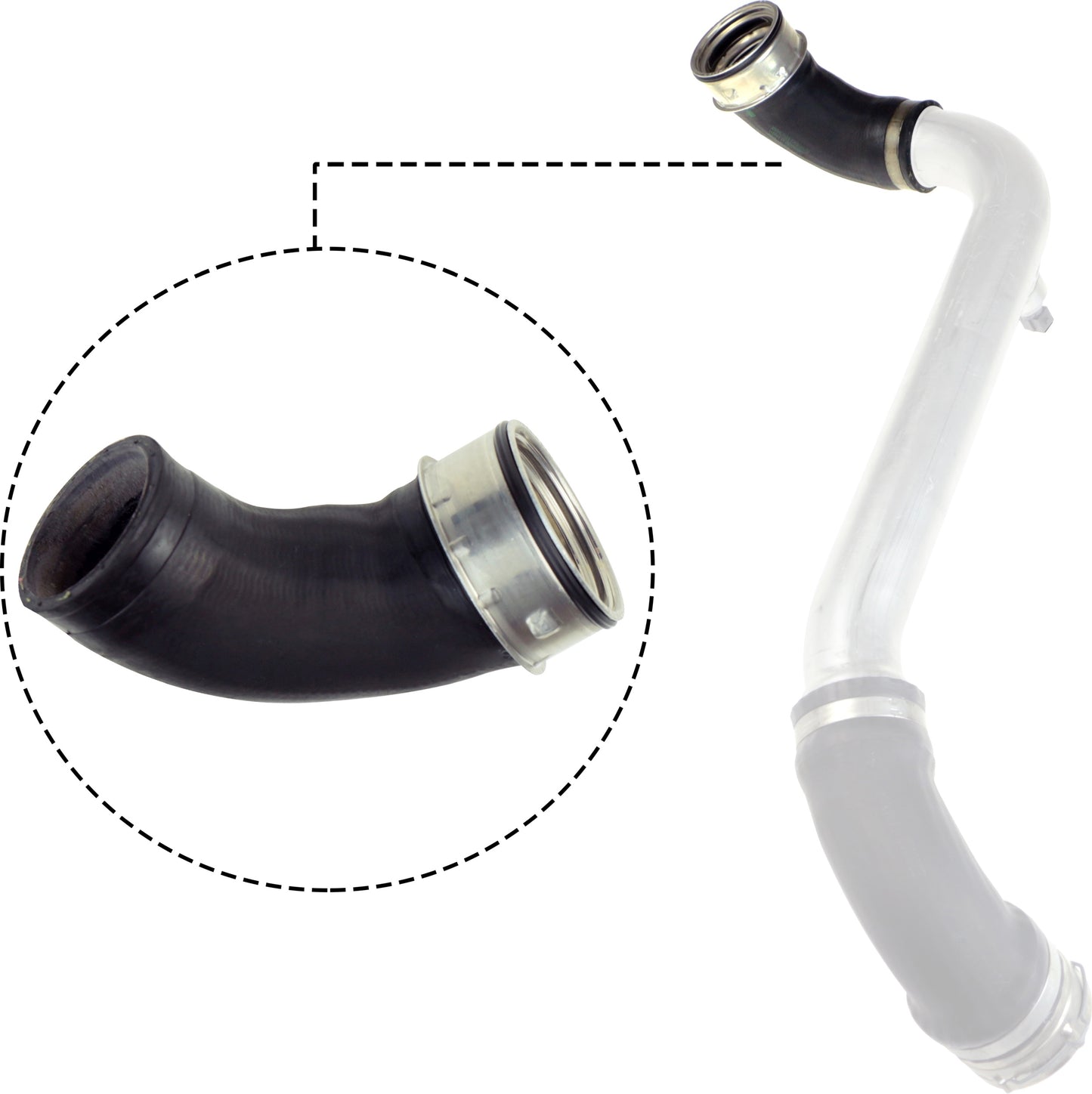 Gates Turbo Air Intake Hose 09-0751