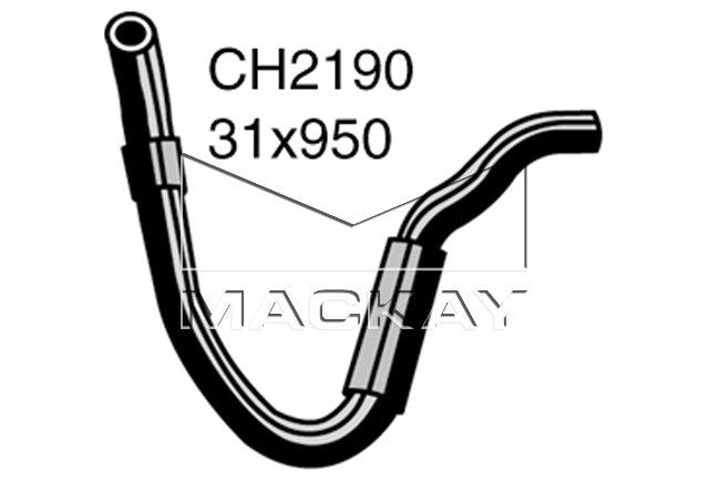 Mackay Bottom Radiator Hose CH2190