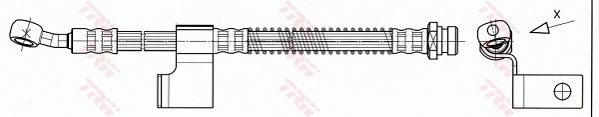 TRW Brake Hose PHD530