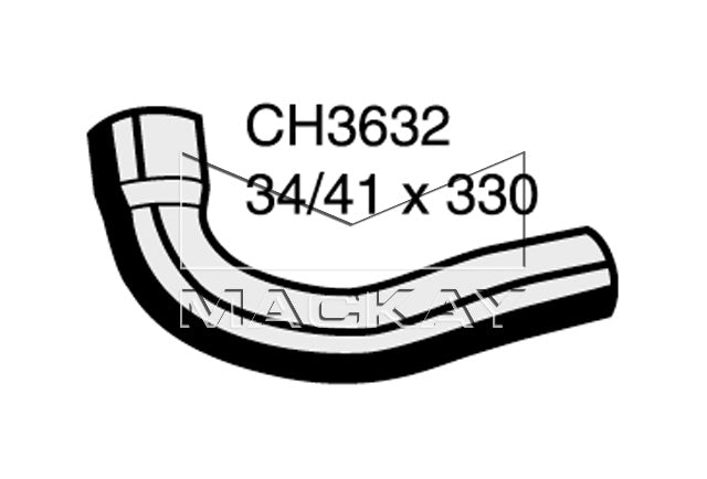 Mackay Top Radiator Hose CH3632