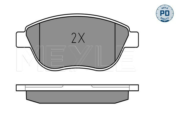 MEYLE Brake Pad Set 025 237 0918/PD