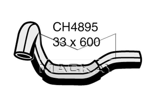 Mackay Top Radiator Hose CH4895