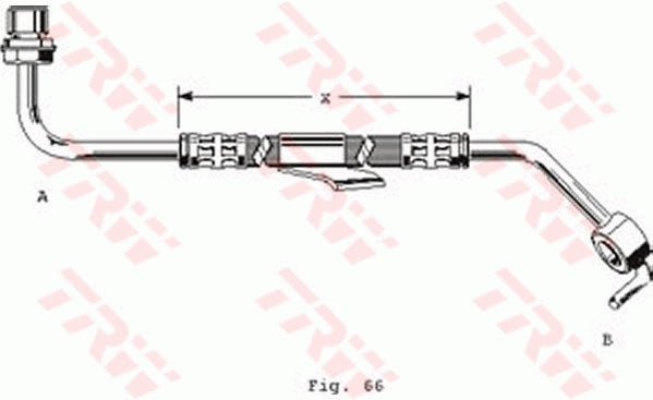 TRW Brake Hose PHD249