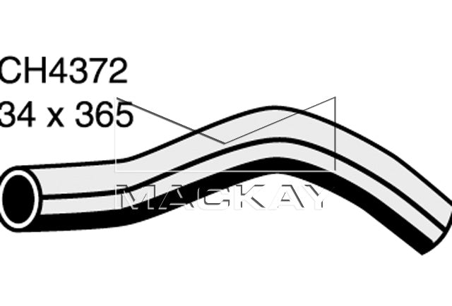 Mackay Bottom Radiator Hose CH4372
