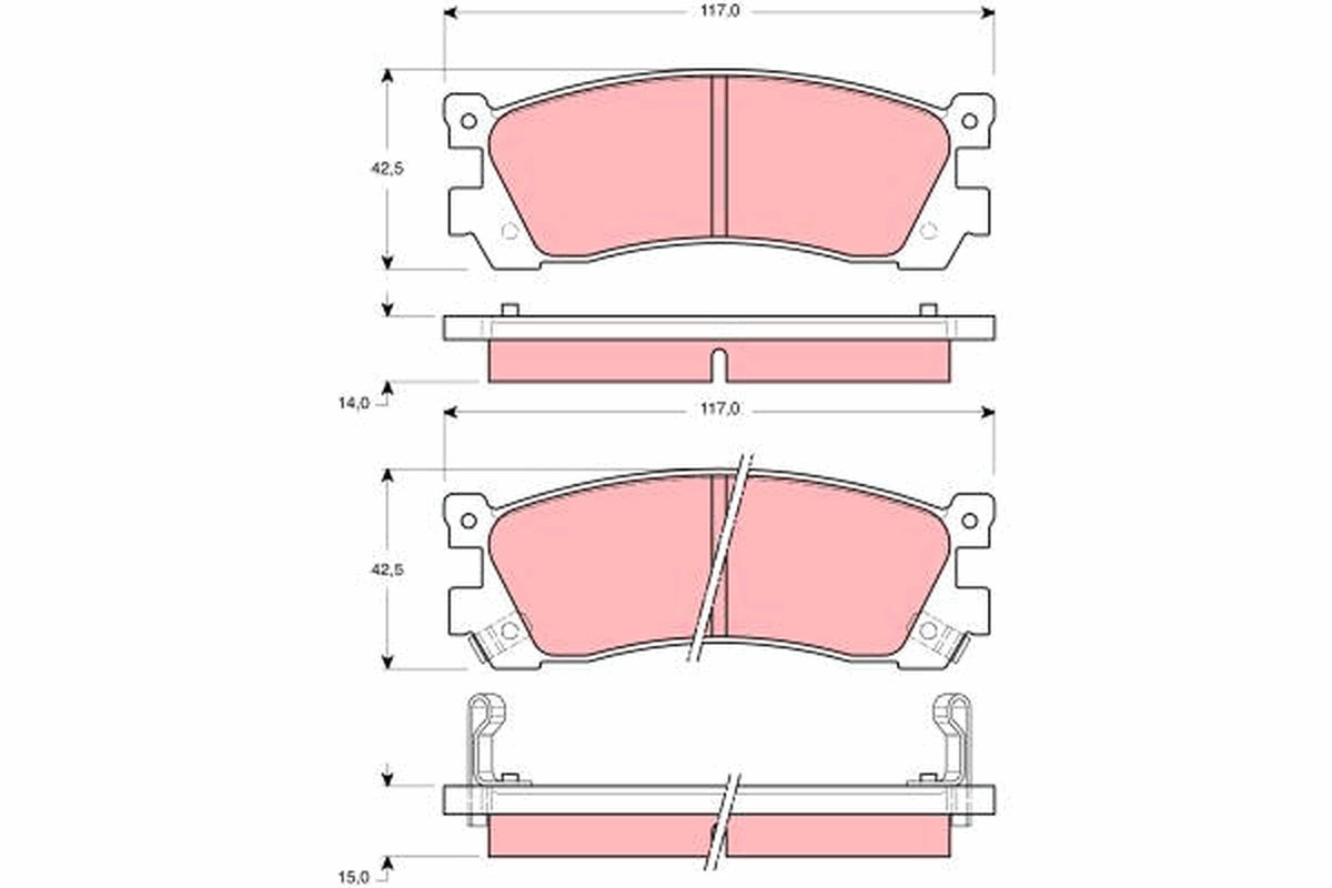 TRW Brake Pad Set GDB3264