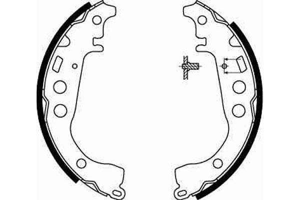 TRW Brake Shoe GS8673