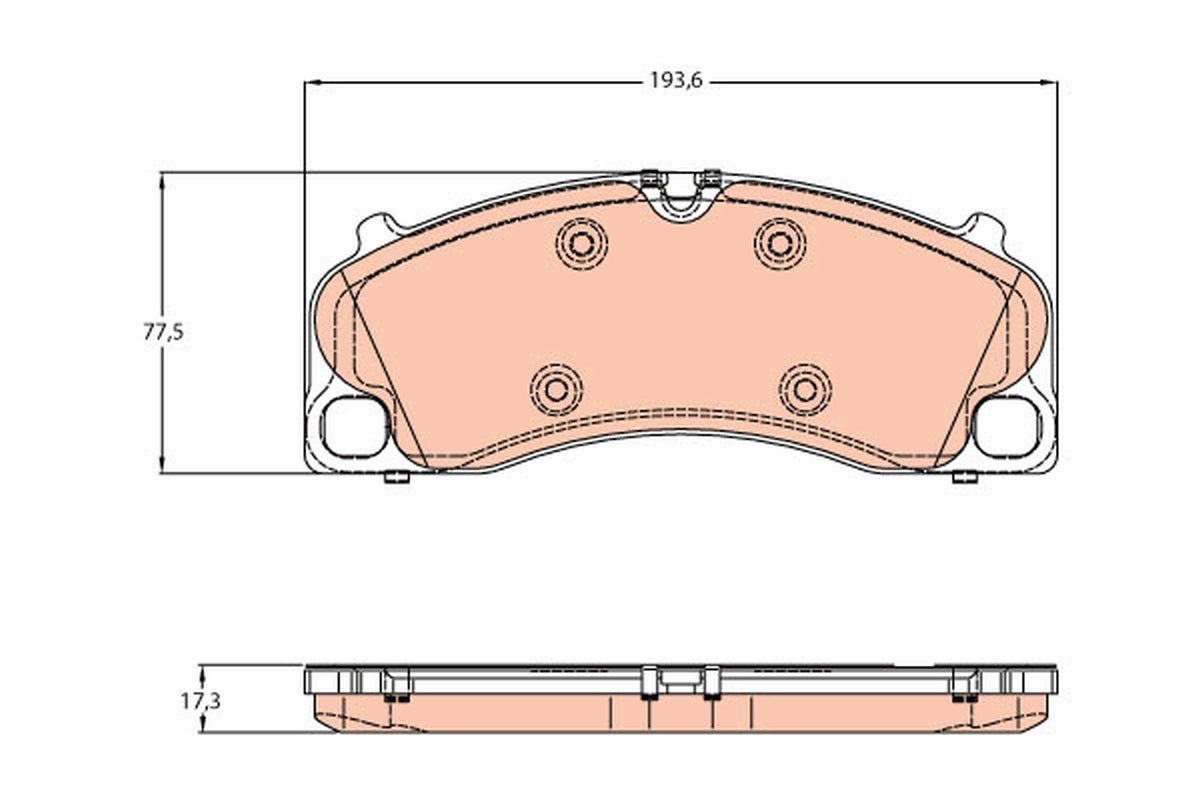 TRW Brake Pad Set GDB1952
